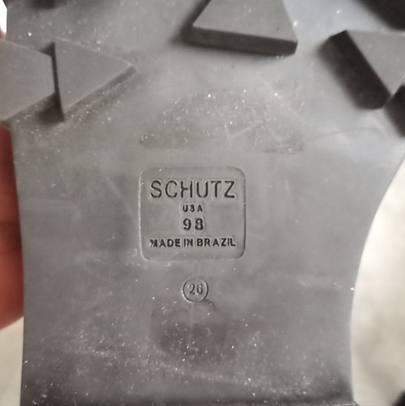 SCHUTZ Black Patent Combat Boots - Picture 9 of 10